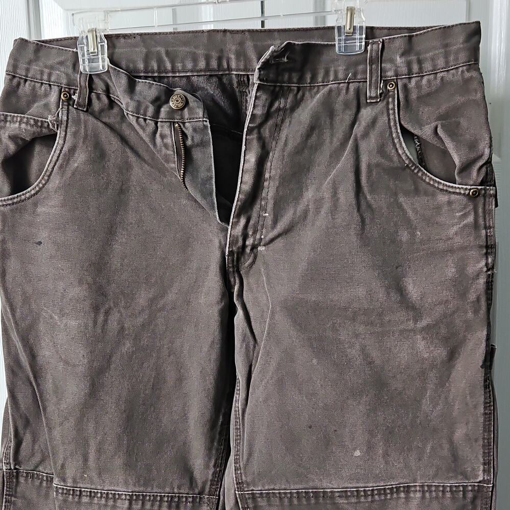 Lakin McKey Men’s Gray Canvas Construction Work Pants 36x34 100% Cotton
